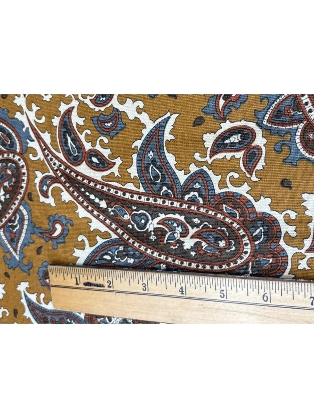 Bohemian Paisley Print Upholstery Fabric 19x44